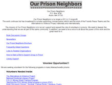Tablet Screenshot of ourprisonneighbors.org